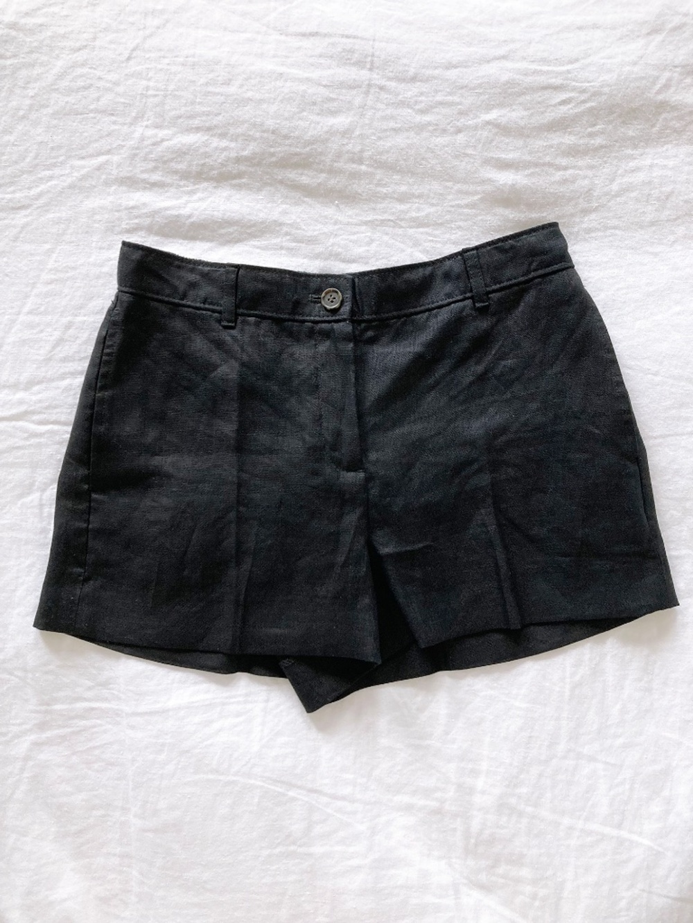 NWT J. Crew Black 3" Harbor Linen Short - S